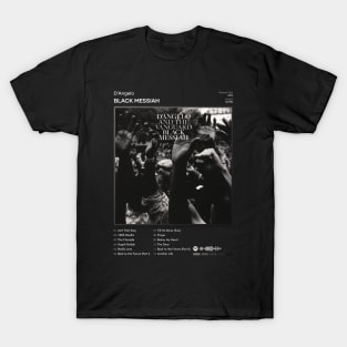 D'Angelo - Black Messiah Tracklist Album T-Shirt